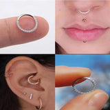 G23 Titanium Nose Ring Small Nasal Septum Cartilage Hoop Earring Piercing
