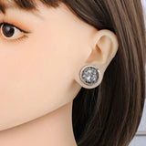 2 PCS Stainless Steel Ear Plugs Double Flared Tunnel Gauges Sparkle Stretch