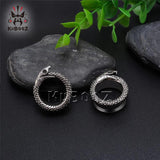 Stainless Steel Snake Eat Tail Ear Tunnels Stretchers Body Piercing