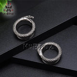 Stainless Steel Snake Eat Tail Ear Tunnels Stretchers Body Piercing