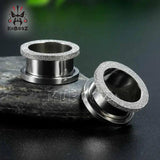 Stainless Steel Ear Gauges Plugs Tunnels 2PCS/Lot