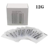 100PCS 14G Piercing Needles Surgical Steel Disposable E.O.Gas Sterilized