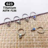 ASTM F136 Titanium Opal Body Jewelry Set