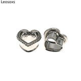 Leosoxs Snake Ear Tunnels Stainless Steel Earrings 6-25mm Piercing Jewelry