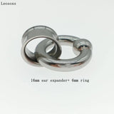 Surgical Steel Ear Flesh Double Flared Gauges BCR Ball Closure Nose Septum Ring