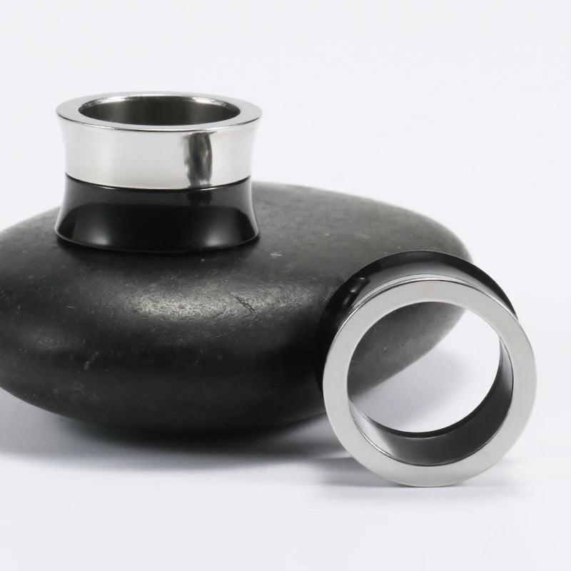 Stainless Steel Ear Flesh Tunnel Men Women Ear Gauges Earrings