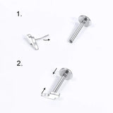 10pcs Titanium Nose Labret Stud Body Jewelry