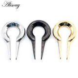 Stainless Steel Bird-Beak Ear Weights Expander Plugs Gauges