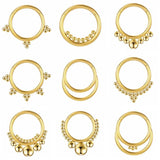 Titanium Nose Ring Septum Clicker Belly Button Ring Piercing Earring