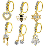 Stainless Steel Nose Ring Piercing Nose Hoops for Women