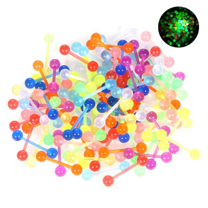 100pcs Assorted Tongue Stud Cartilage Ear Bone Studs
