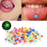 100pcs Assorted Tongue Stud Cartilage Ear Bone Studs