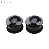 Leosoxs 2pcs Acrylic Ear Tunnel Earplugs, 4mm-25mm Piercing Jewelry