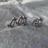 Gothic Punk Spider Titanium Tongue Stud Ring Body Jewelry