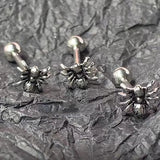 Gothic Punk Spider Titanium Tongue Stud Ring Body Jewelry