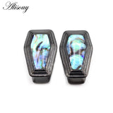 Stainless Steel Enamel Coffin Ear Tunnels Plugs Expander