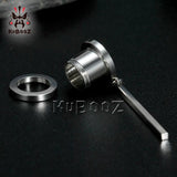 Kubooz Piercing Screw Back Tunnels Ear Dangle Earring Plugs 00G Pair