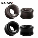 EARKUO Hollow Stone Ear Piercing Gauges Tunnels Body Jewelry Earring Plugs 2PCS