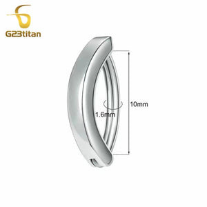 G23 Titanium Belly Button Piercing Ring 16G 8mm 14G 10mm 12mm Barbell