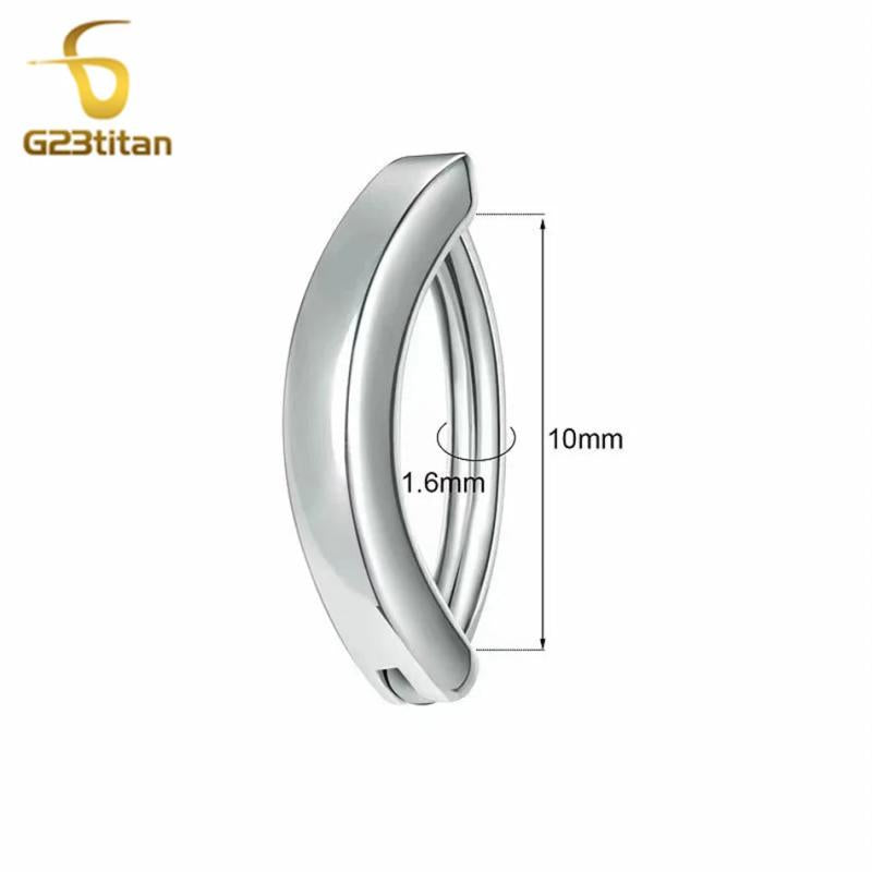 G23 Titanium Belly Button Piercing Ring 16G 8mm 14G 10mm 12mm Barbell
