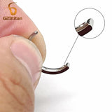 G23 Titanium Belly Button Piercing Ring 16G 8mm 14G 10mm 12mm Barbell
