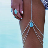 Boho Geometric Metal Multilayer Body Chain Jewelry