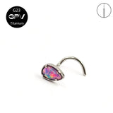 G23 Titanium Opal Nose Nail