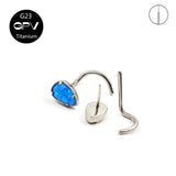 G23 Titanium Opal Nose Nail