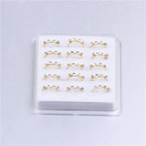 15 PCS 10mm Crystal Nose Hoop Ring Nose Piercing Jewelry