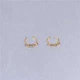 15 PCS 10mm Crystal Nose Hoop Ring Nose Piercing Jewelry