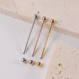 3PCS 14G Industrial Scaffold Barbell Zircon Cartilage Earrings