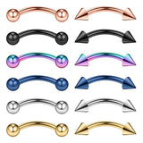 Body Piercing Tool Kit 12-20G Disposable Needles Clamp Gloves Tools