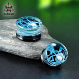 Grainy Stone Ear Gagues Stretchers Flesh Body Jewelry Earring Expanders