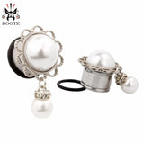 2PCS Ear Piercing Tunnels Plugs Stretcher Stainless Steel Gauges Expander