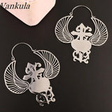 2PCS Butterfly Ear Hanger Weights Stainless Steel Ear Plugs Gauges