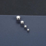 10Pcs G23 Titanium Crystal Balls Screw Nipple Labret Tongue Barbell Earrings