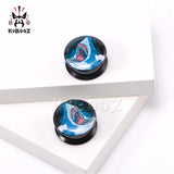 Acrylic Big Shark Ear Gauges Plugs Stretchers 6-30mm 2PCS