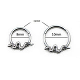 6-12mm Opal Rings Surgical Steel Septum Trick Jewelry