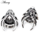 8-16mm Stainless Steel Skull Ear Plugs Tunnels