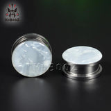 Stainless Steel Shell Ear Tunnels Plugs Gauges Piercing 6-25mm