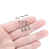 Titanium Opal Nipple Tongue Piercing 14G CZ Cartilage Earrings