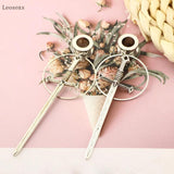 Leosoxs 2pcs Star Sword Circle Pendant Ear Piercing Jewelry