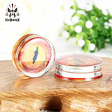 Kubooz Transparent Acrylic Ear Expanders Earrings Animal Logo in Pair