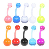 100pcs 14G Belly Button Navel Piercings Ear Rings Piercing Jewelry