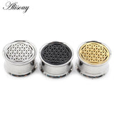 2pcs 10-22mm Stainless Steel Flower Ear Tunnel Plugs Gauges Piercing