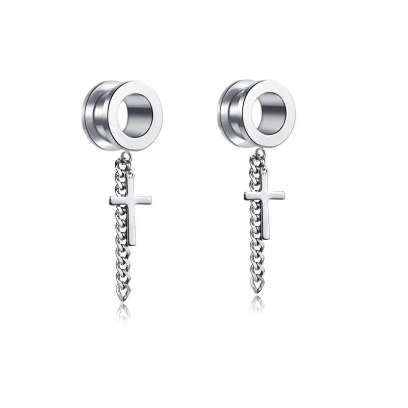 2 Pieces Ear Plugs Tunnels Ear Expansions Surgical Steel Ear Stretches