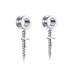 2 Pieces Ear Plugs Tunnels Ear Expansions Surgical Steel Ear Stretches