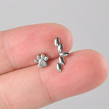 Titanium Paw Ear Cartilage Piercing Jewelry