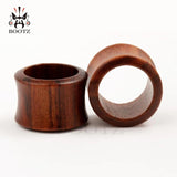 2 PCS Wood Ear Plugs Tunnels Stretcher Piercing Gauges Earrings