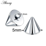 100pcs Stainless Steel Screw Balls Spike for Body Jewelry